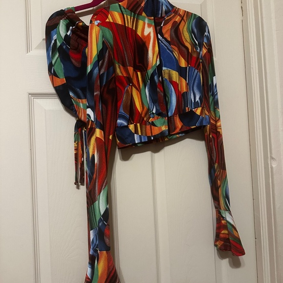 Abstract swirl skirt set - Picture 4 of 5